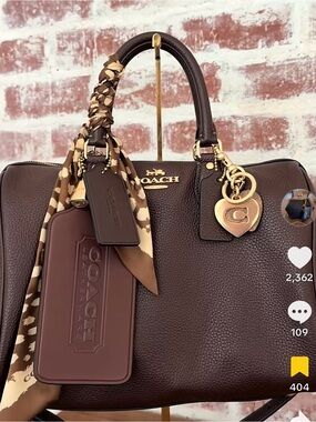Coach Large Rowan Maple NWT